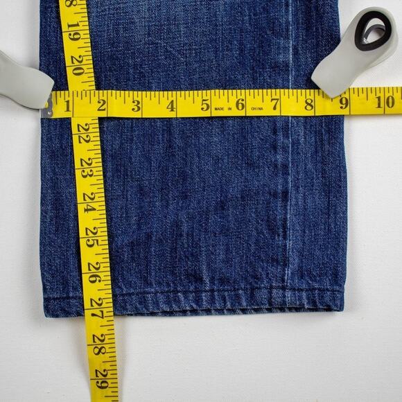 Hudson Blue Jeans Men's 30x27 Relaxed Button Fly Five Pocket Straight Leg Wilde - Picture 12 of 12